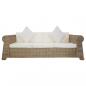 Preview: 3-Sitzer-Sofa mit Kissen Natur Rattan