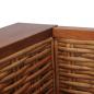 Preview: Sessel mit Kissen Braun Natur Rattan