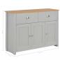 Preview: Sideboard Grau 112x35x81 cm