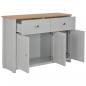 Preview: Sideboard Grau 112x35x81 cm