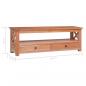 Preview: TV-Schrank 120 x 30 x 40 cm Massivholz Mahagoni