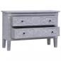 Preview: Sideboard mit 2 Schubladen 90 x 30 x 60 cm Massivholz Mahagoni