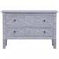 Preview: Sideboard mit 2 Schubladen 90 x 30 x 60 cm Massivholz Mahagoni