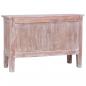 Preview: Sideboard mit 2 Schubladen 90 x 30 x 60 cm Massivholz Mahagoni