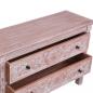 Preview: Sideboard mit 2 Schubladen 90 x 30 x 60 cm Massivholz Mahagoni