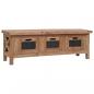 Preview: ARDEBO.de - TV-Schrank mit 3 Schubladen 120×30×40 cm Massivholz Mahagoni