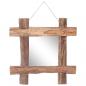 Preview: ARDEBO.de - Holzspiegel Natur 50x50 cm Altholz Massiv