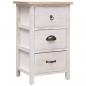 Preview: ARDEBO.de - Beistellschrank 35x25x57 cm Massivholz Paulownia