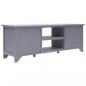 Preview: TV-Schrank Grau 115x30x40 cm Paulownia-Holz