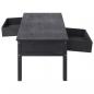 Preview: Couchtisch Schwarz 100×50×45 cm Holz