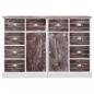 Preview: Sideboard mit 10 Schubladen Braun 113x30x79 cm Holz