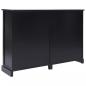 Preview: Sideboard mit 10 Schubladen Schwarz 113x30x79 cm Holz