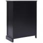 Preview: Sideboard mit 10 Schubladen Schwarz 113x30x79 cm Holz