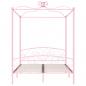 Preview: Himmelbett Rosa Metall 180x200 cm