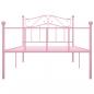 Preview: Bettgestell Rosa Metall 90×200 cm