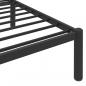 Preview: Bettgestell Schwarz Metall 90x200 cm