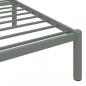 Preview: Bettgestell Grau Metall 200x200 cm