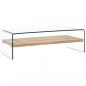 Preview: ARDEBO.de - Couchtisch Transparent 98×45×31 cm Hartglas