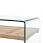 Preview: Couchtisch Transparent 98×45×31 cm Hartglas