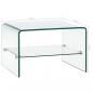 Preview: Couchtisch Transparent 50×45×33 cm Hartglas 