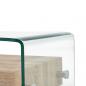 Preview: Couchtisch Transparent 98×45×31 cm Hartglas