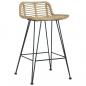 Preview: Barhocker 2 Stk. Rattan Natur   