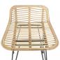 Preview: Barhocker 2 Stk. Rattan Natur   