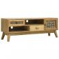 Preview: ARDEBO.de - TV-Schrank mit Mustern Braun 120x30x42 cm Holz