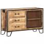 Preview: Sideboard 100×31×60 cm Raues Mango-Massivholz 