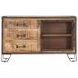 Preview: Sideboard 100×31×60 cm Raues Mango-Massivholz 