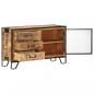 Preview: Sideboard 100×31×60 cm Raues Mango-Massivholz 