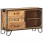 Preview: Sideboard 100×31×60 cm Raues Mango-Massivholz 