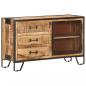 Preview: Sideboard 100×31×60 cm Raues Mango-Massivholz 