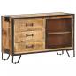 Preview: Sideboard 100×31×60 cm Raues Mango-Massivholz 