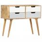 Preview: ARDEBO.de - Sideboard 85 x 40 x 71 cm Massivholz Mango