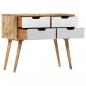 Preview: Sideboard 85 x 40 x 71 cm Massivholz Mango