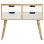 Preview: Sideboard 85 x 40 x 71 cm Massivholz Mango