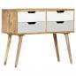 Preview: Sideboard 85 x 40 x 71 cm Massivholz Mango