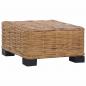 Preview: ARDEBO.de - Couchtisch 47x47x28 cm Rattan Natur