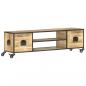 Preview: ARDEBO.de - TV-Schrank 130x30x39 cm Massivholz Mango