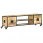 Preview: TV-Schrank 130x30x39 cm Massivholz Mango