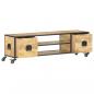 Preview: TV-Schrank 130x30x39 cm Massivholz Mango