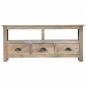 Preview: TV-Schrank 110x30x50 cm Massivholz Mango