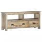 Preview: TV-Schrank 110x30x50 cm Massivholz Mango