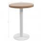 Preview: Bistrotisch Hellbraun 60 cm MDF