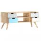 Preview: TV-Schrank 110×35×48 cm Massivholz Mango