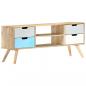 Preview: TV-Schrank 110×35×48 cm Massivholz Mango