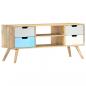 Preview: TV-Schrank 110×35×48 cm Massivholz Mango