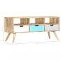 Preview: TV-Schrank 110×35×48 cm Massivholz Mango