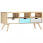 Preview: TV-Schrank 110×35×48 cm Massivholz Mango